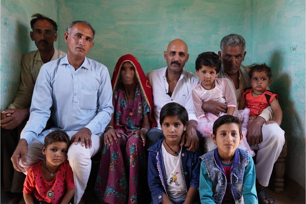 Niranaram now lives with his brothers and their families in a village in Bikaner