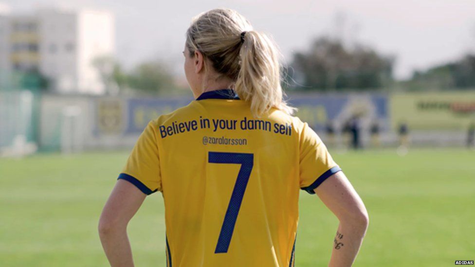 Swedish women's football shirt