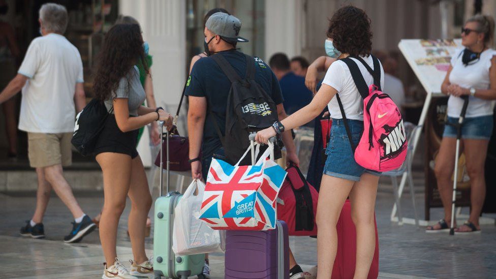 British tourists in Malaga
