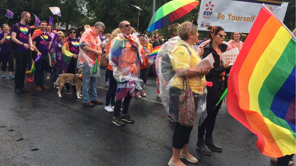 Marchers at Pride Glasgow