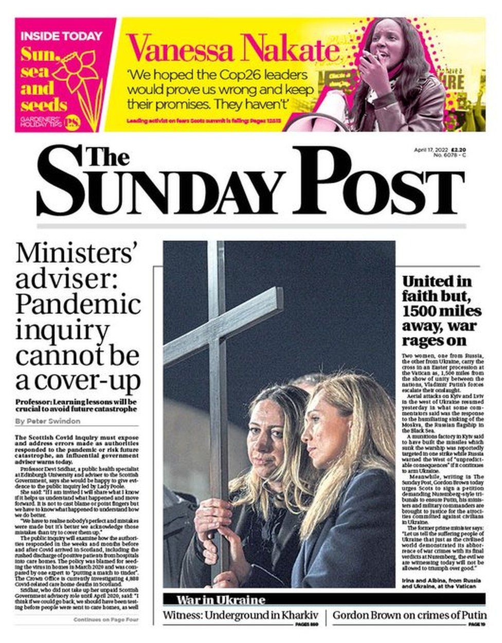 Scotland's papers: FM on Russia ban and ambulance calls cancelled - BBC ...