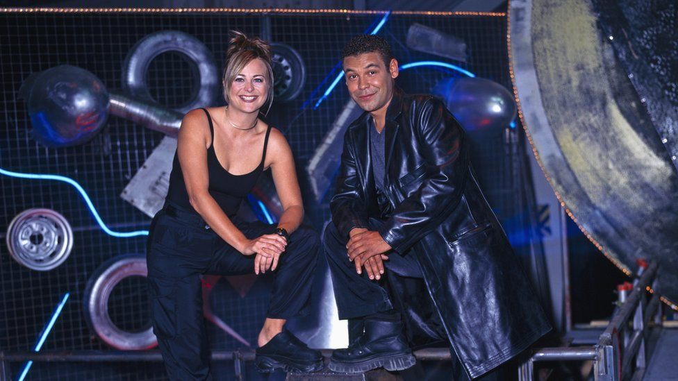 Robot Wars presenters Philippa Forrester and Craig Charles