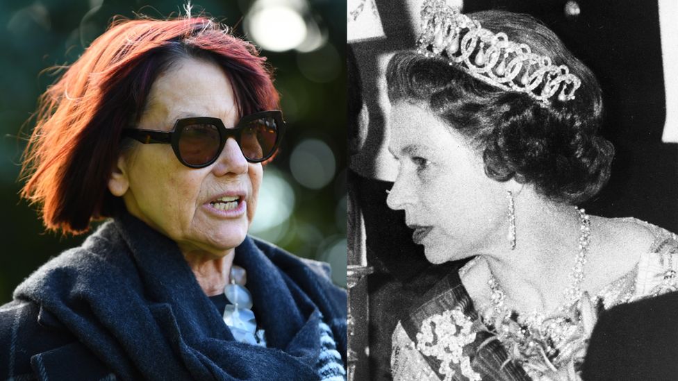 Composite image of Jenny Hocking and Queen Elizabeth II