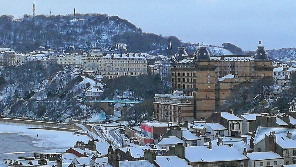 Scarborough dusted with snow