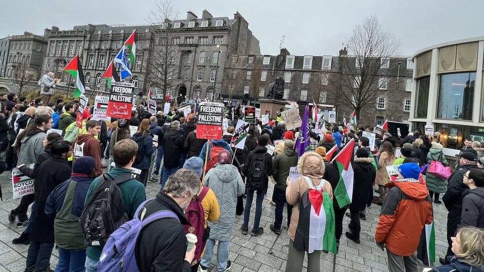 Rally in Aberdeen