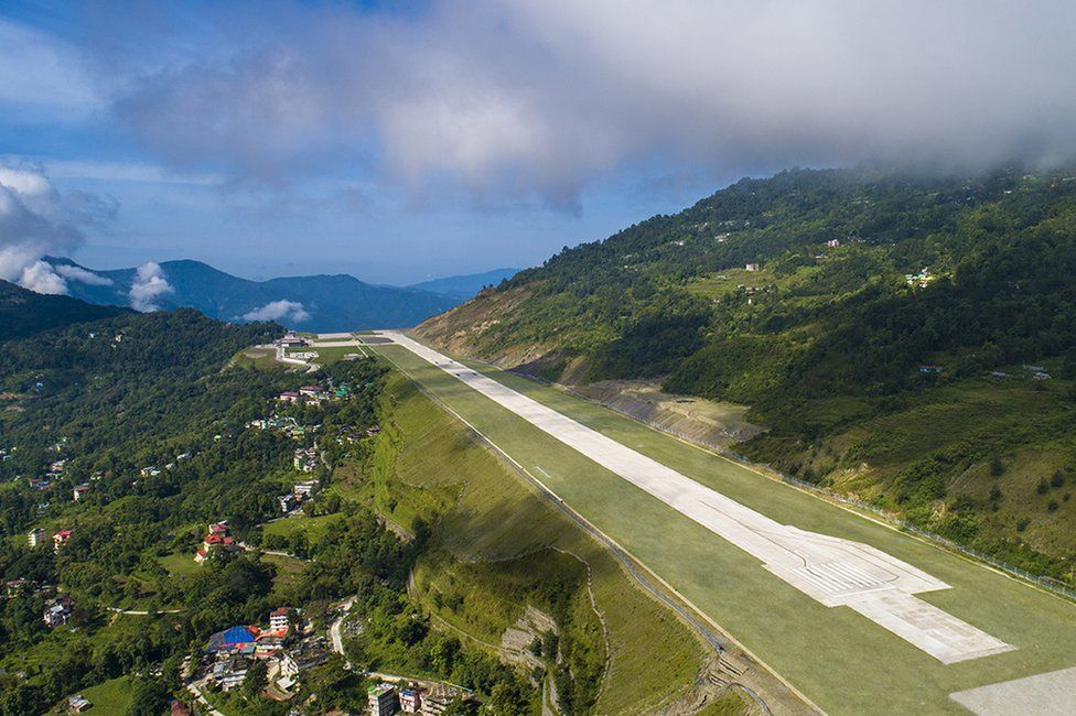 Pista del aeropuerto de Sikkim