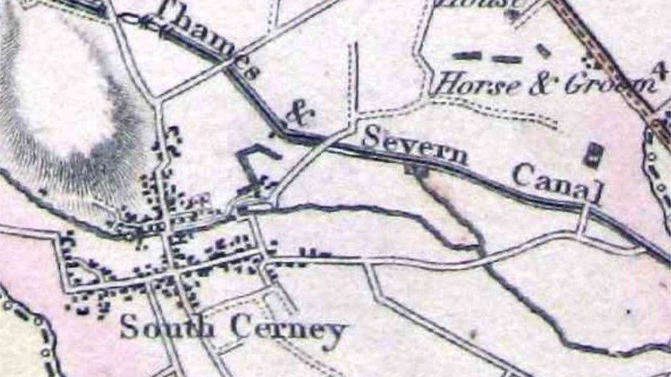Map of South Cerney