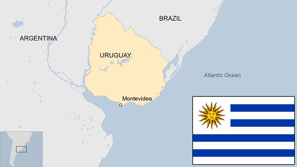 Map of Uruguay