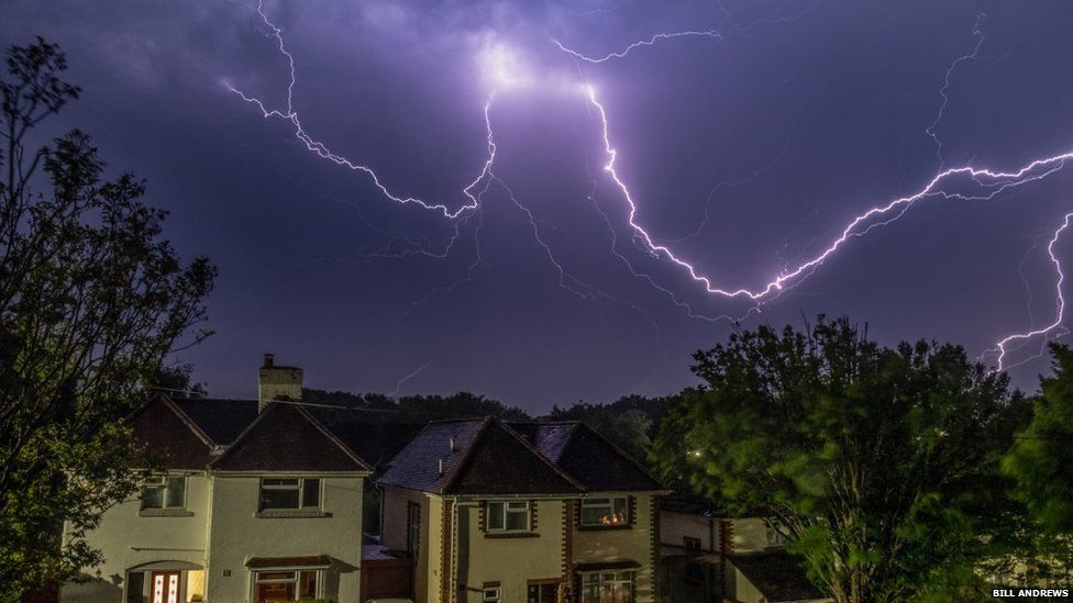 Lightning in Hampshire