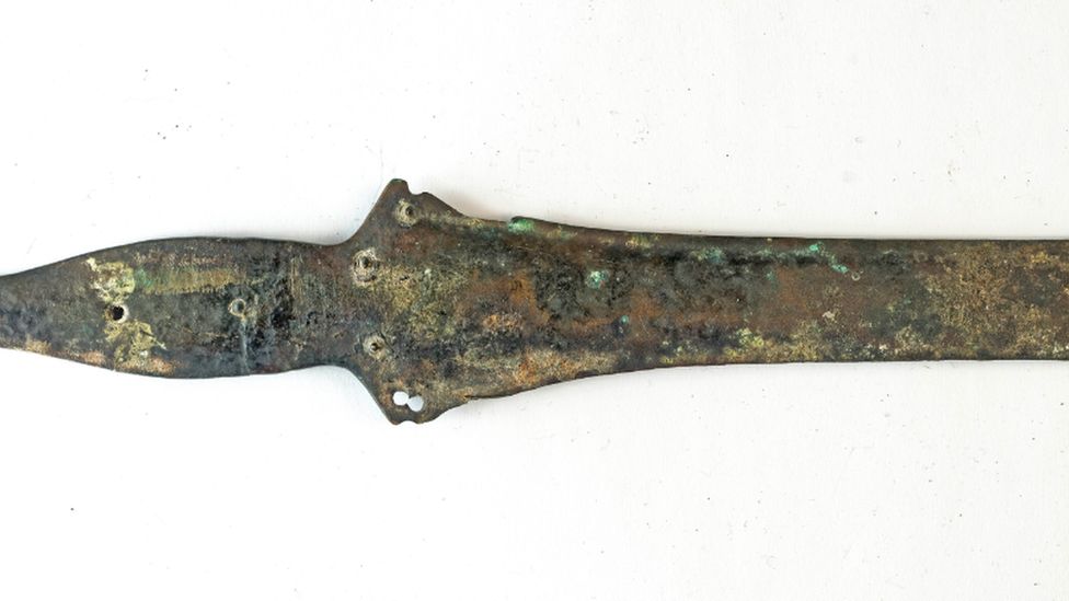 The sword was found at the Arney River