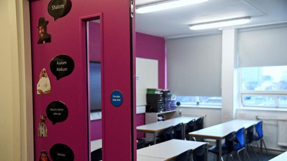 A general view of a classroom at Oasis Academy South Bank