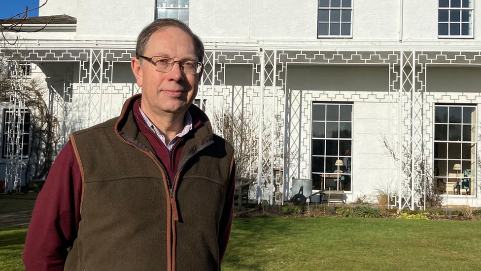 Richard Jebb at The Lyth, the home where Eglantyne was born and grew up in Shropshire