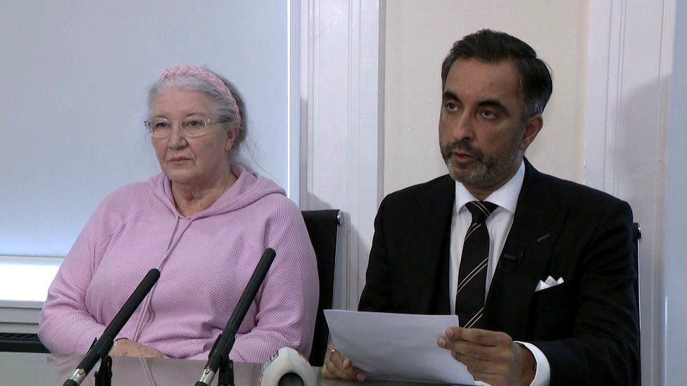 Lawyer Aamer Anwar read out a statement from Emma's mother Margaret