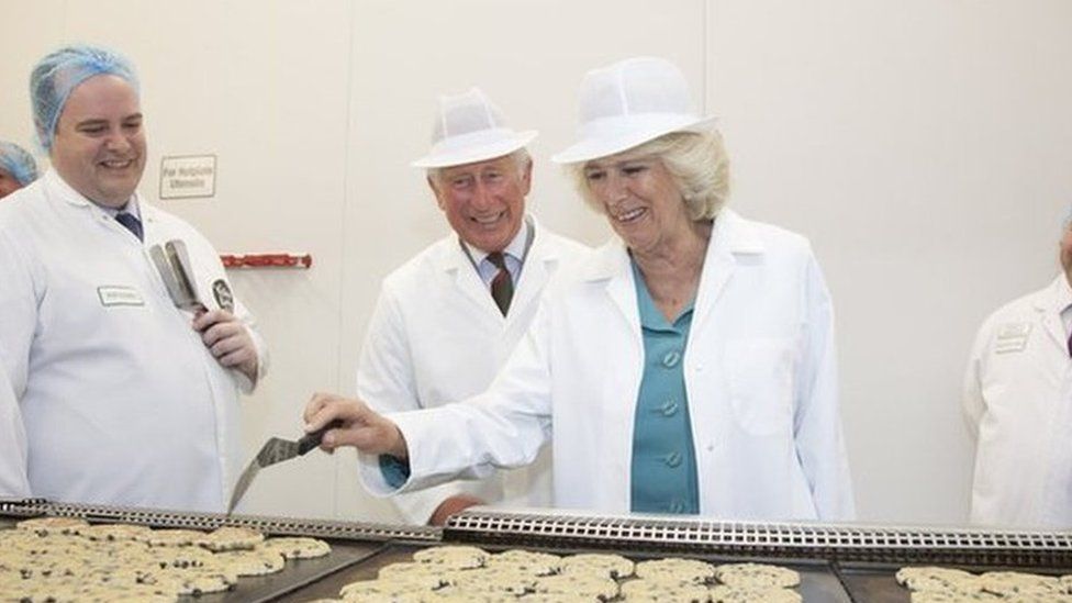 The Prince of Wales and Duchess of Cornwall visit the Village Bakery in Wrexham