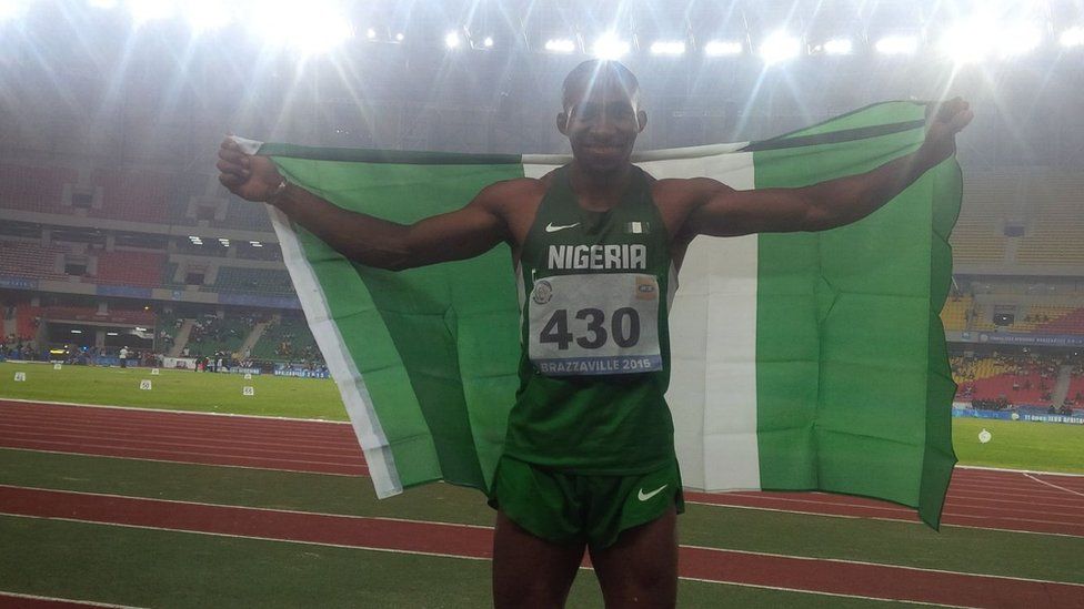 Tosin Oke at the All Africa Games in 2015