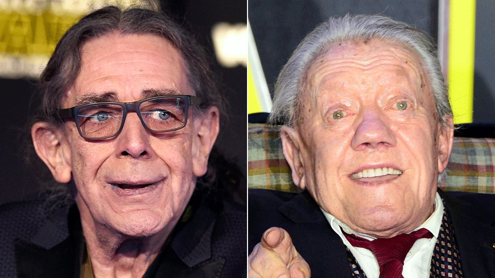 Peter Mayhew and Kenny Baker