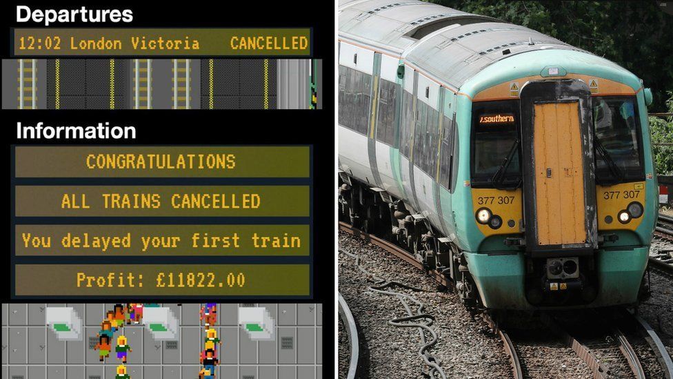 Southern Rail Tycoon game screenshot