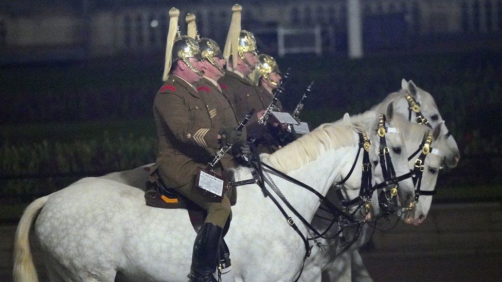 Many of the military personnel will journey along the procession on horseback