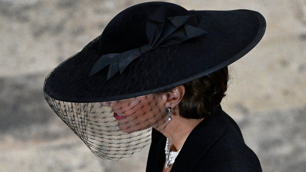 The Princess of Wales at the Queen's State Funeral
