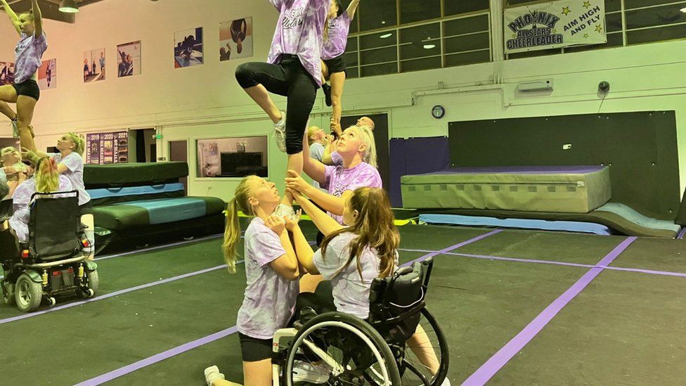 Bristol inclusive cheerleading team in world championships BBC News