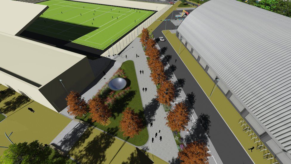 An artist's impression of the Olympic Legacy Park