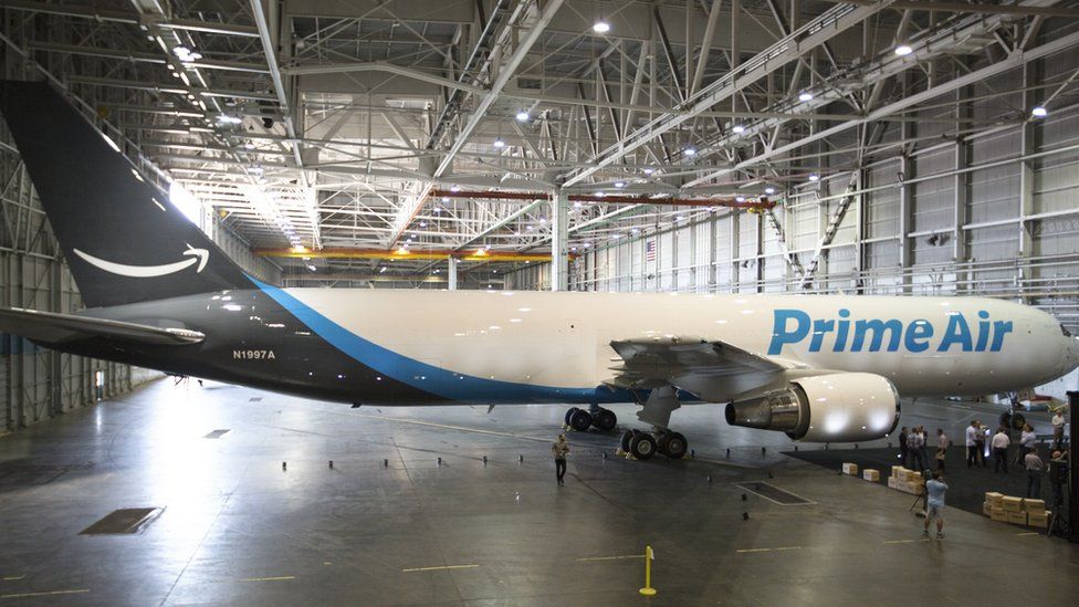 One of Amazon's leased planes