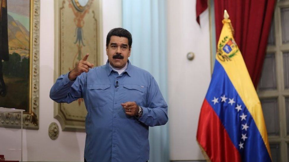 Venezuela's President Nicolas Maduro speaks during his weekly broadcast "En contacto con Maduro" (In contact with Maduro) in Caracas, Venezuela August 16, 2016.