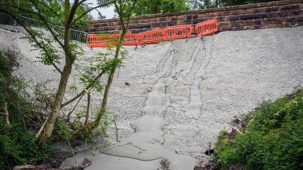 Great Musgrave bridge after being infilled with concrete