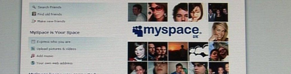 screengrab from Myspace website