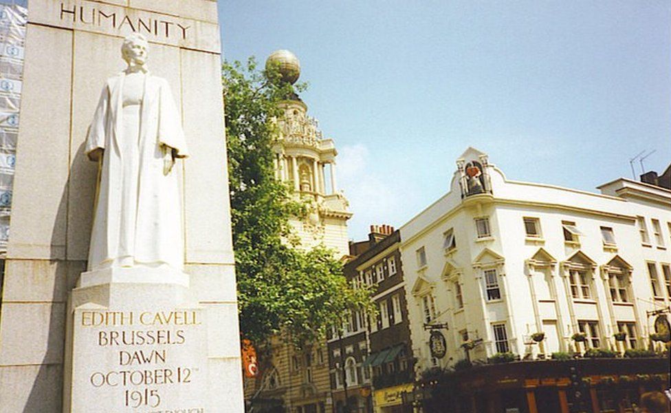 Edith Cavell statue in London
