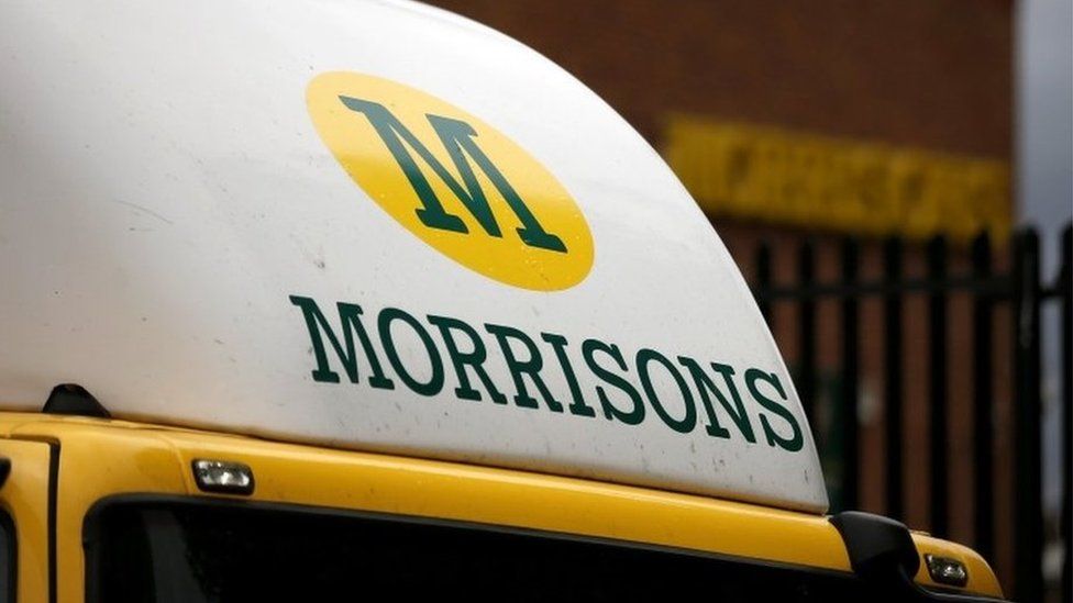 Sign on Morrisons lorry