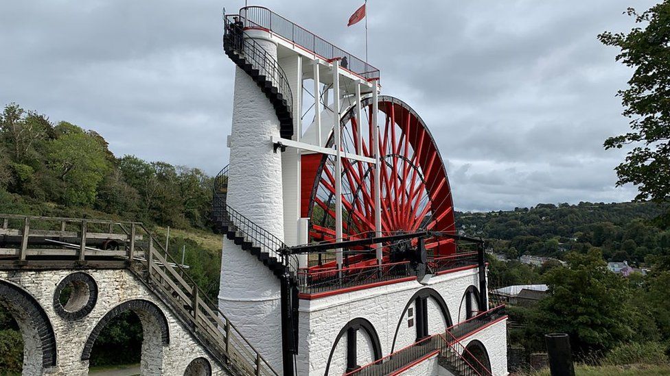 The Laxey Wheel is turning again after being stopped for two years