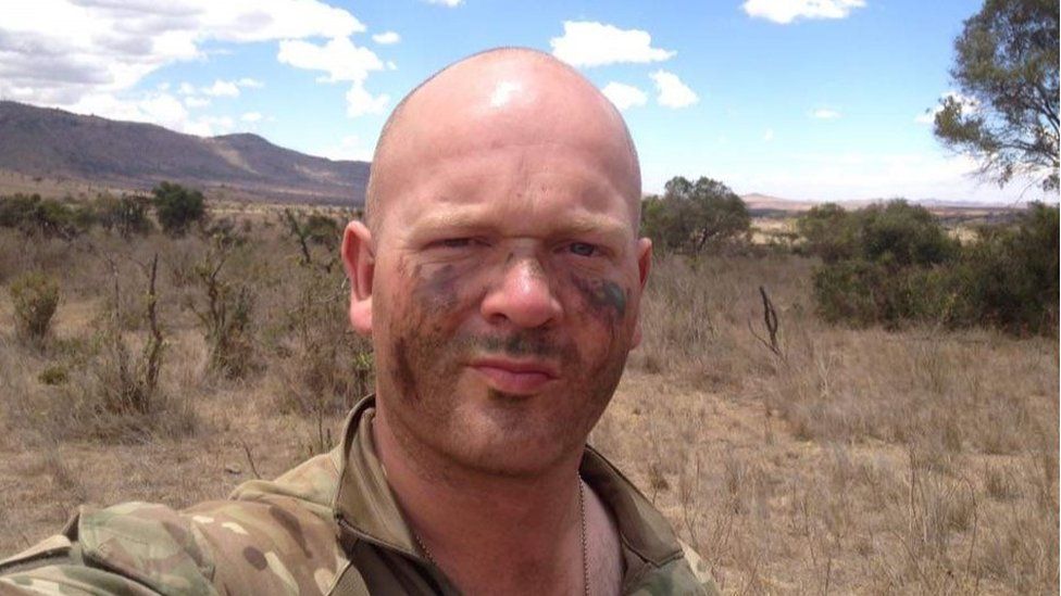 Corporal Alan Fergusson in Kenya