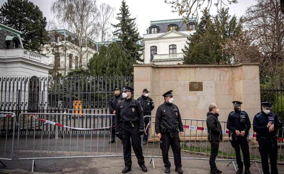 Russian embassy, Prague, 19 Apr 21