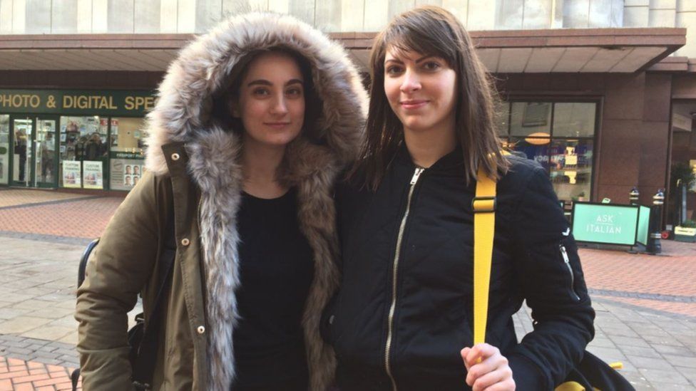 Sandra Loutari (right, pictured with her friend Iman)