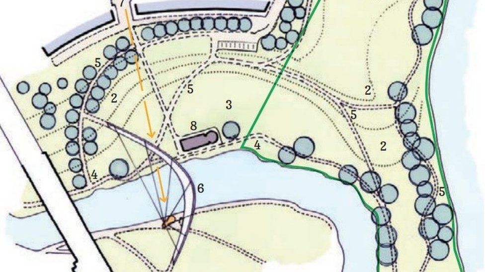 Map of new bridge plans
