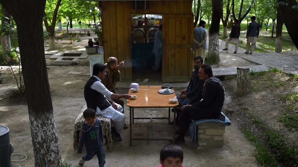 Kabul's historic Bagh-e Babur gardens remain popular with picnickers, despite the security threats