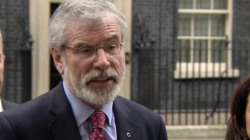 Gerry Adams held talks with Theresa May on Tuesday