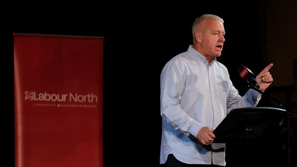 Ian Lavery delivering a speech