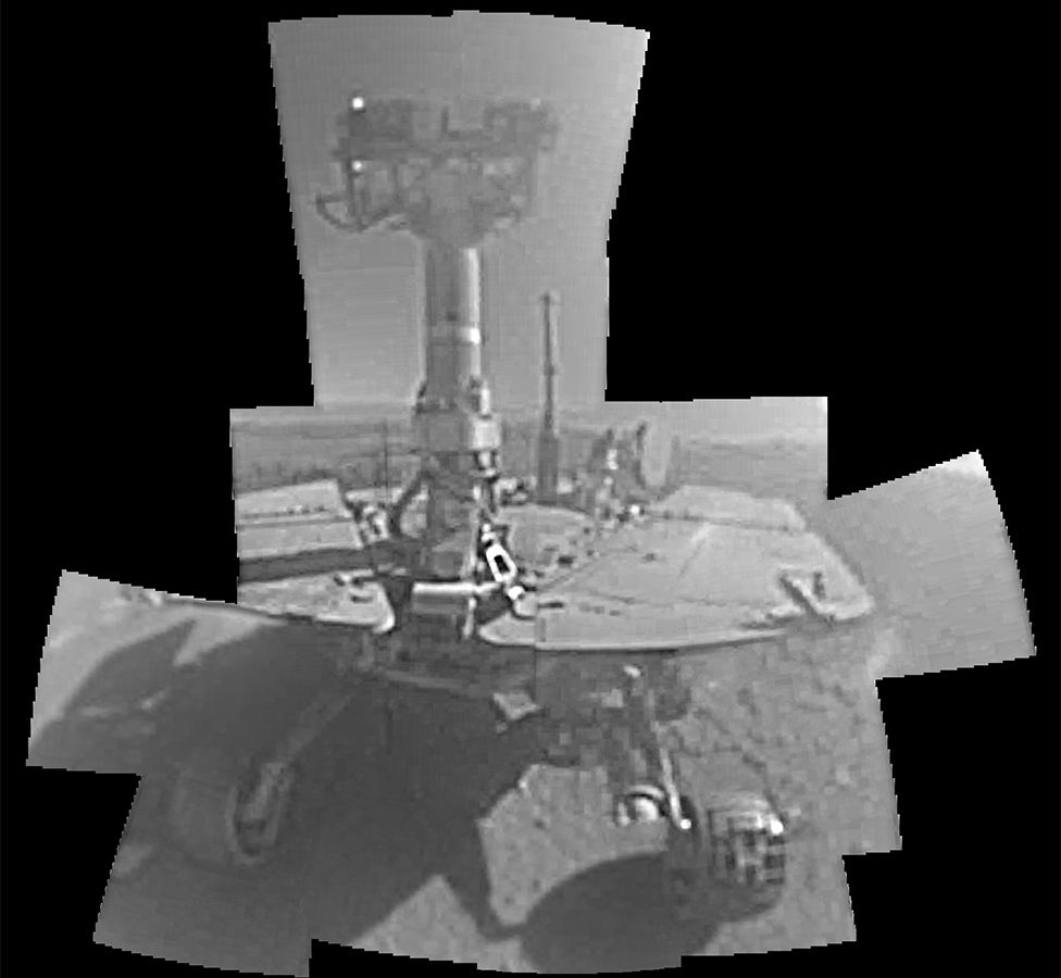 opportunity rover selfie