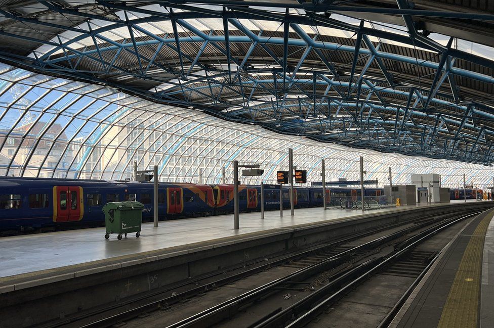 Platform 20 view at Waterloo