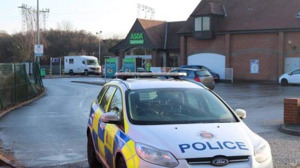 Man arrested over armed robbery at Witham Asda - BBC News