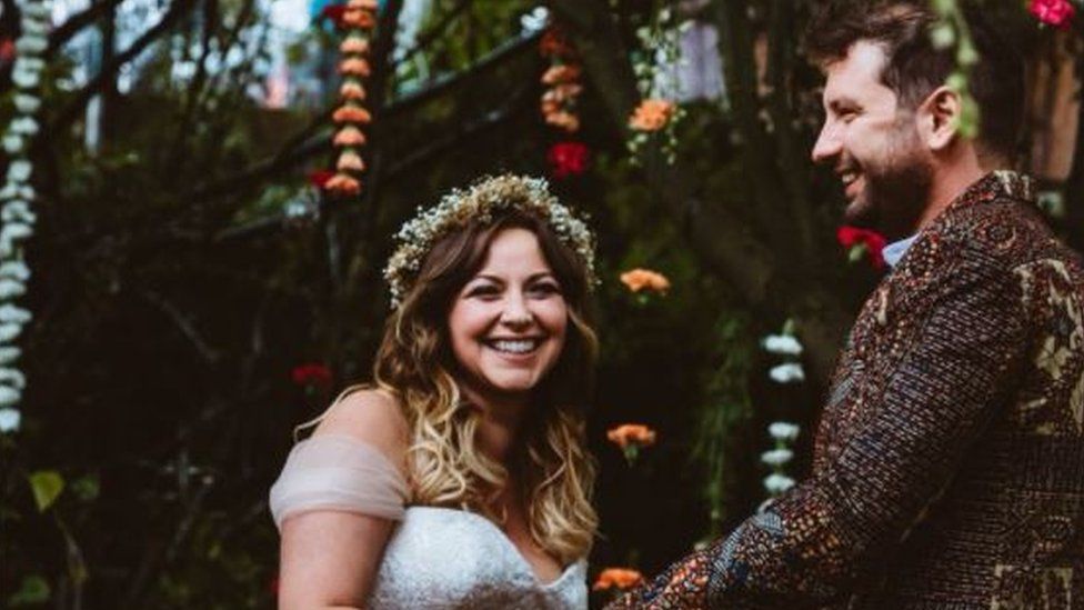Charlotte Church tweeted this image of the couple tying the knot