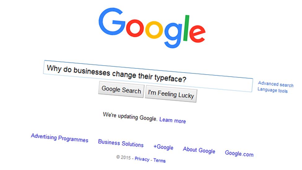 Did the Google font change?