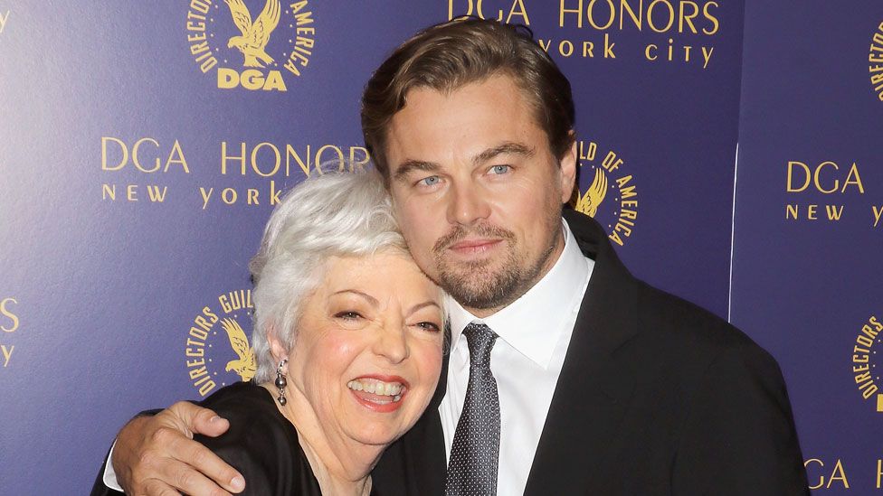 Thelma Schoonmaker and Leonardo DiCaprio