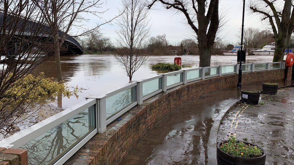 Upton flood barriers