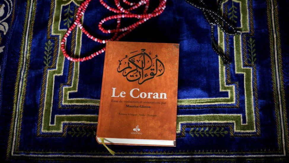 A copy of the Koran in France
