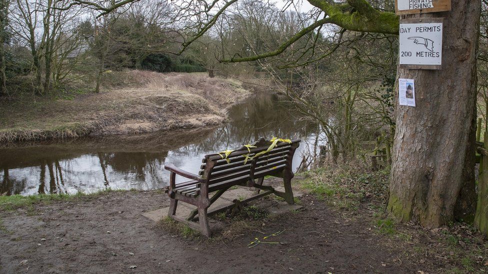 Bench near the River Wyre