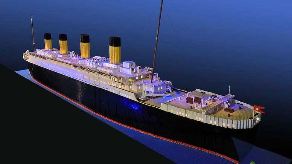 The 26ft-long Titanic replica