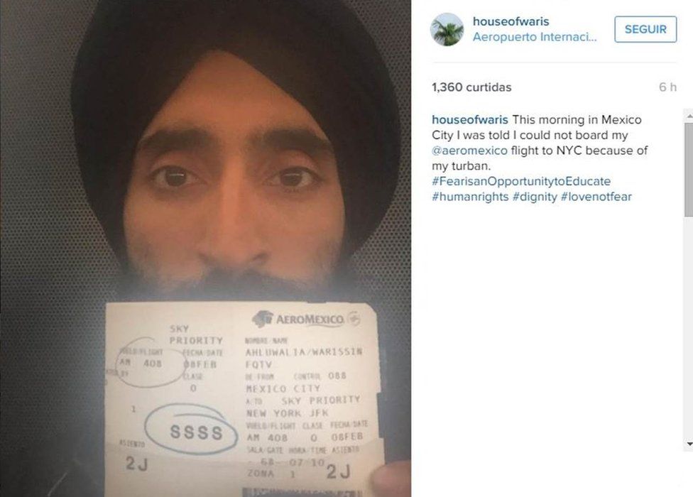 Picture of Waris Ahluwalia with his ticket